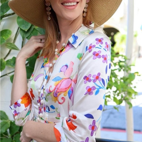 Silk dress marina st Barth  beautiful - Picture 2 of 6